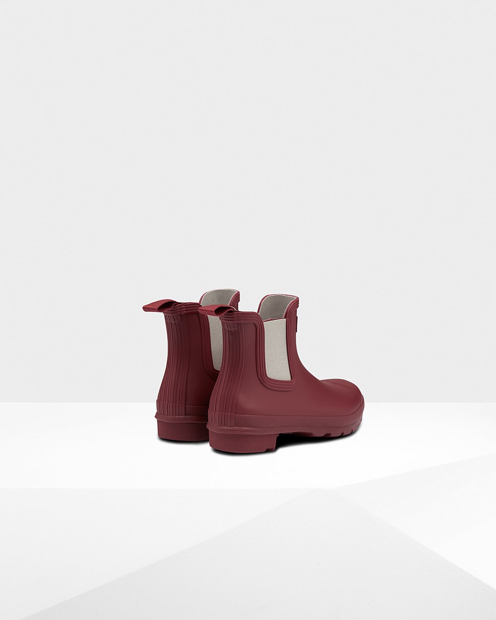 Hunter Original Chelsea Boots - Shop Online Womens Grey Red/Turquoise Light Grey - RZGSEQ675